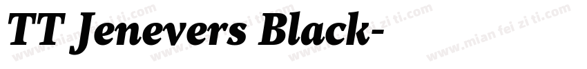 TT Jenevers Black字体转换